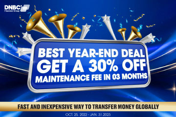 (Expired) THE BEST YEAR-END DEAL: GET 30% OFF MAINTENANCE FEE BY OPENING A NEW ACCOUNT IN MINUTES 